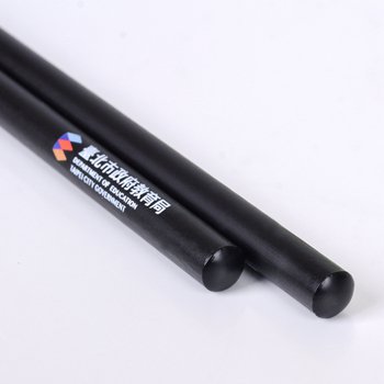 原木鉛筆-消光黑筆桿印刷設計禮品-圓形塗頭廣告筆-採購批發製作贈品筆_3